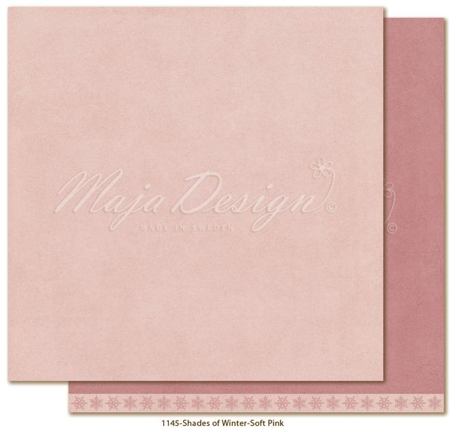 Hovedbilde Maja Design - 1145 - Monochromes - Shades of Winter - Soft pink * NB! Brett / bøy skade oppe høyre hjørne*