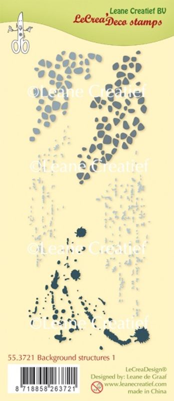 Leane Creatief - 55.3721 - Stamp - Background structures 1