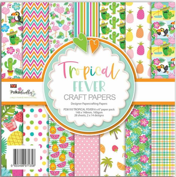 Polkadoodles - 6x6 Paper Pack - Tropical Fever