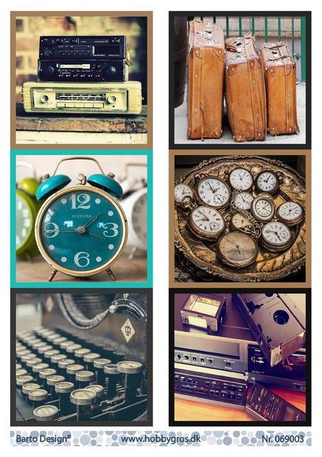 Hovedbilde Barto Design - Klippeark A4 - 069003 - Vintage things