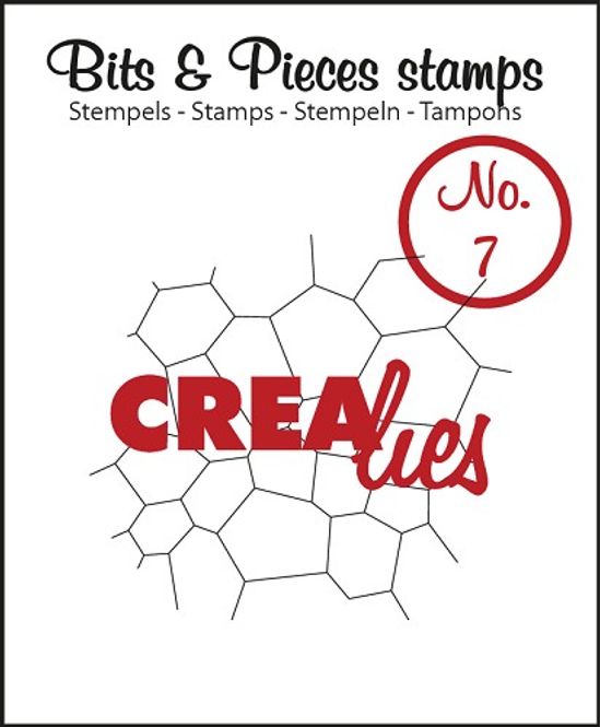 Hovedbilde Crealies - Bits & Pieces Stamps no.   7 - Thin mosaic
