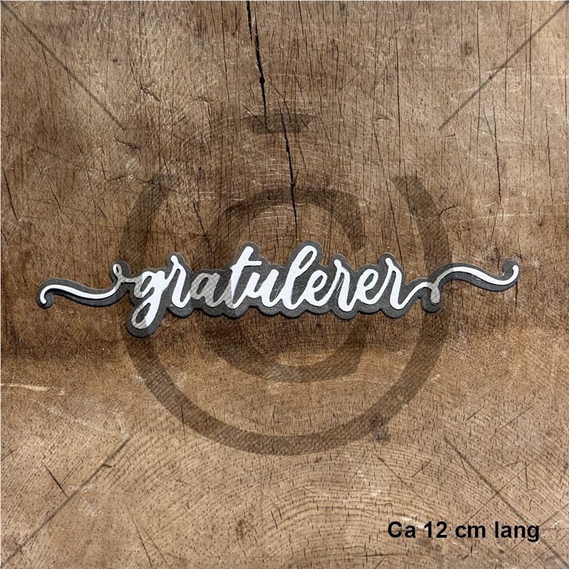 Papirdesign Dies PD 01369 - Gratulerer 29