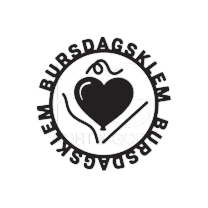 Hovedbilde Kort & Godt - Die 357 - Bursdagsklem (liten sirkel)