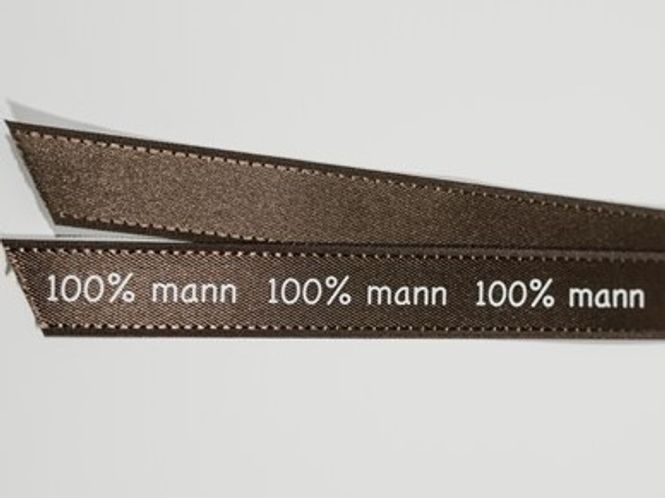 Hovedbilde Silkebånd - 100 % mann - Brun - 16 mm - Metervare
