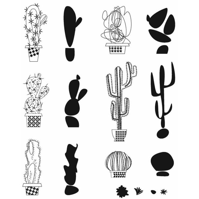 Hovedbilde Tim Holtz - Stampers Anonymous - CMS431 - Mod Cactus