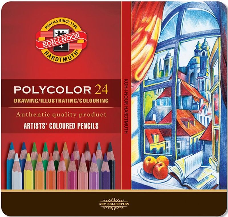 Koh-I-Noor - Polycolor - Artist Fargeblyant - 24stk
