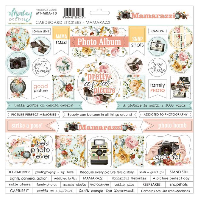 Hovedbilde Mintay - MRA - 12x12 - Mamarazzi - Cardboard Stickers