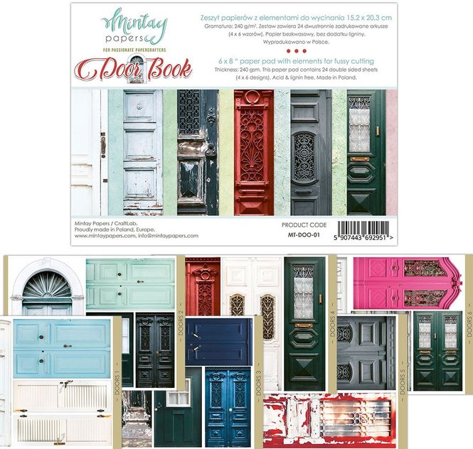 Hovedbilde Mintay - 6x8 paper pad - Door Book 01
