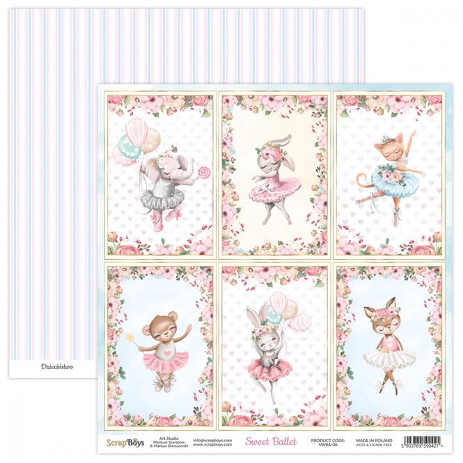 Hovedbilde ScrapBoys - Sweet Ballet - 12x12 - SWBA-06