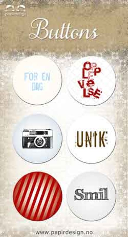Papirdesign - Buttons - 864 - Smil