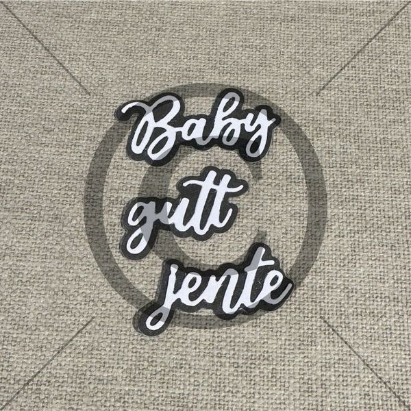 Papirdesign Dies PD 01364 - Baby (gutt + jente)