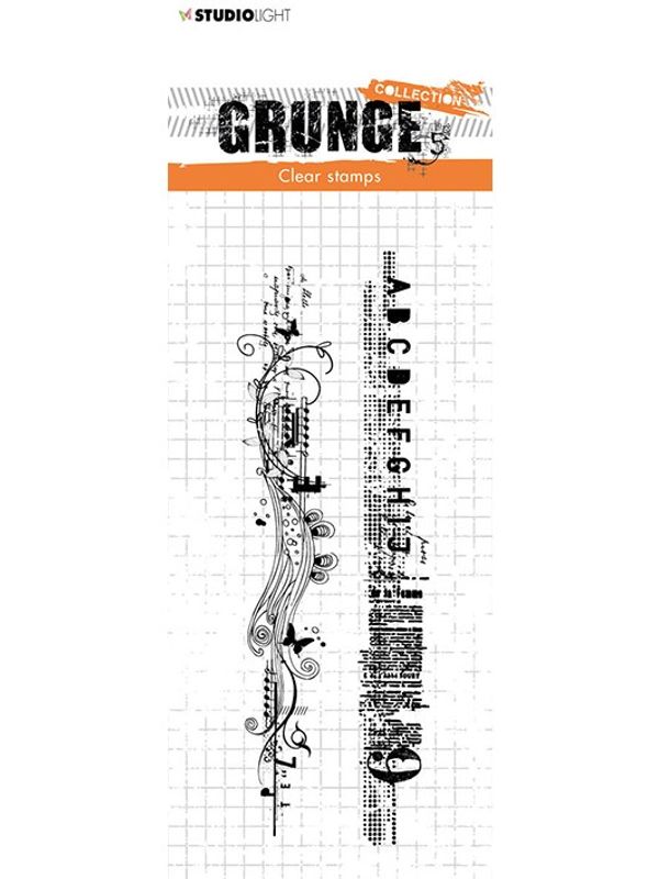 Studiolight - 455 - Stamps - 14,8x5,2cm - Grunge collection