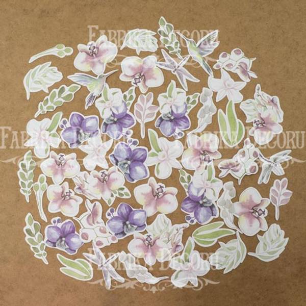 Fabrika Decoru - Die Cuts - 04041 - Tender Orchid - 49 pcs 