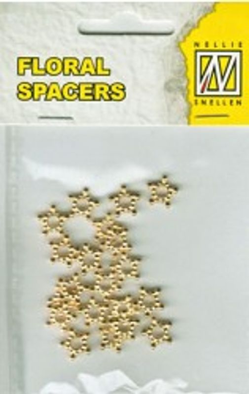 Nellie Snellen - Floral spacers - 010 - Gold 