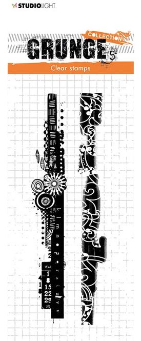 Hovedbilde Studiolight - 454 - Stamps - 14,8x5,2cm - Grunge collection