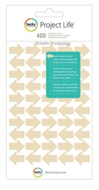 Hovedbilde Project Life - Becky Higgens - TAN STICKERS - ARROW