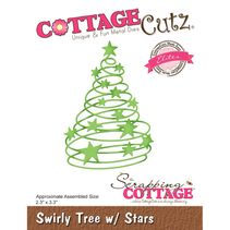 CottageCutz - CCE526 - Swirly Tree W/Stars
