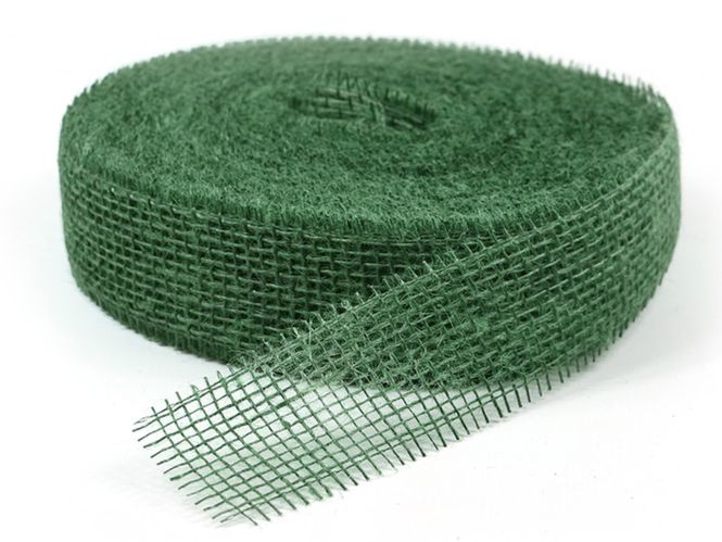 Hovedbilde Sizoband - Jute Ribbon - Bredde 5 cm - Grønn - Metervare
