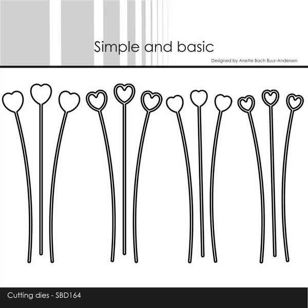Simple and basic - Dies - SBD164 - Decorative Heart Branches