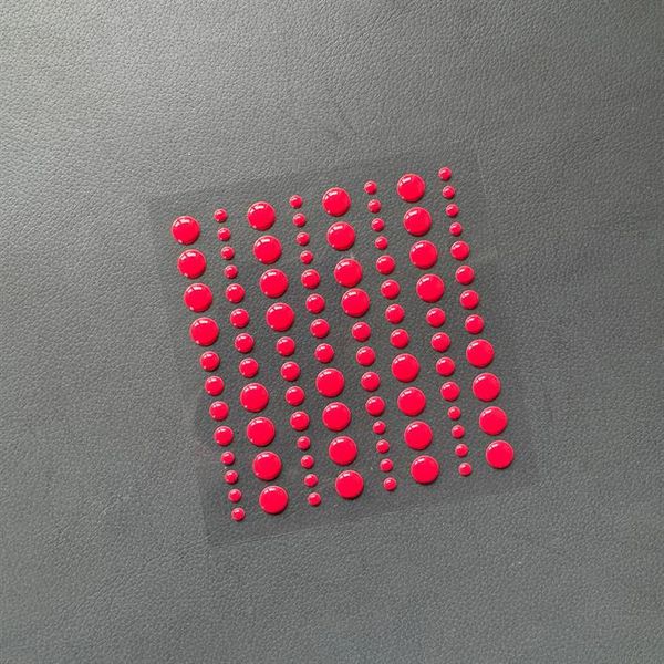 Simple and Basic - SBA035 - Enamel Dots - Pink Red