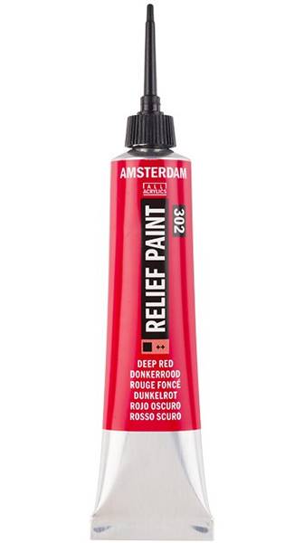 Amsterdam - Relief Paint - 20ml - 302 Deep Red