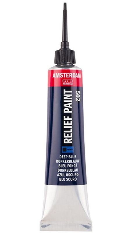 Amsterdam - Relief Paint - 20ml - 502 Deep Blue