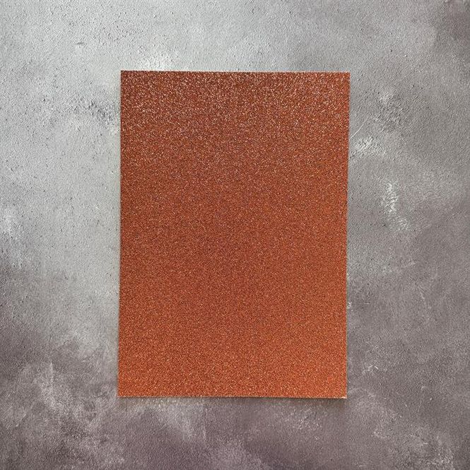 Hovedbilde Paper Favourites - A4 - Glitter Cardstock - 207 - Dark Copper - 5pk
