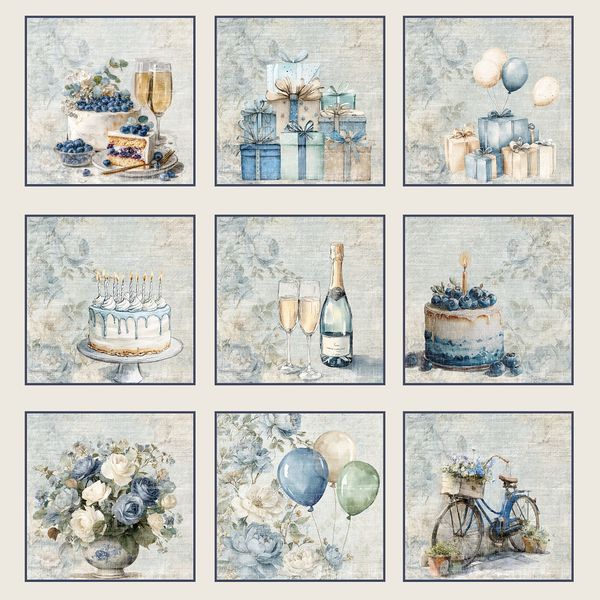 Reprint - 12x12 - RP0714 - Hip Hip Hooray - Tags Hooray