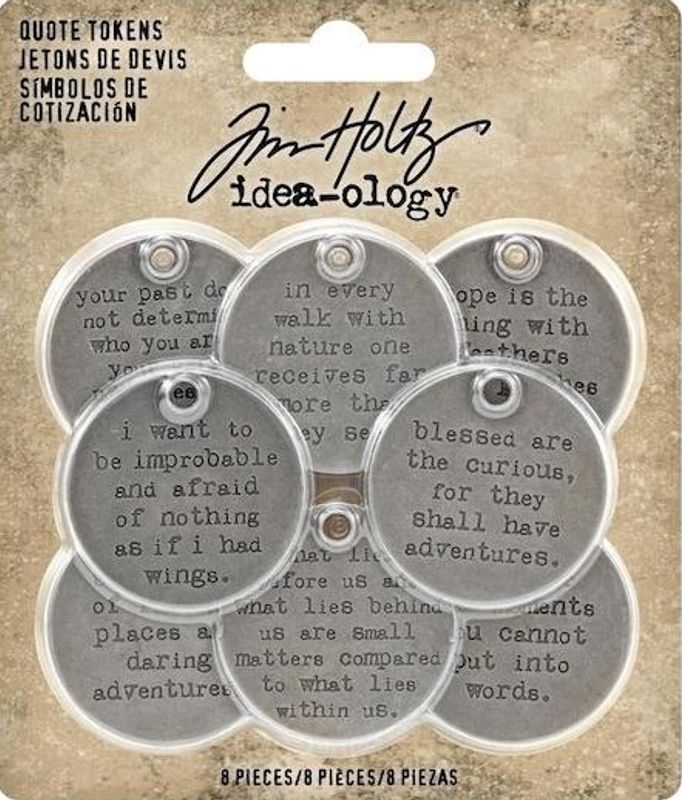 Tim Holtz - Idea-Ology - TH93691 - Quote Tokens (8pcs)