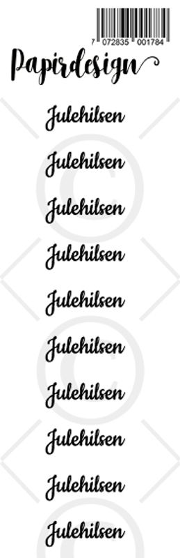 Papirdesign - Transparent Stickers - 1900177 - Julehilsen 2