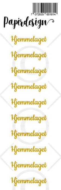 Hovedbilde Papirdesign - Transparent Stickers - 1900181 - Hjemmelaget, gull