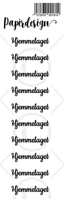 Hovedbilde Papirdesign - Transparent Stickers - 1900181 - Hjemmelaget, sort