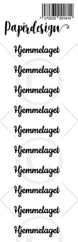 Papirdesign - Transparent Stickers - 1900181 - Hjemmelaget, sort