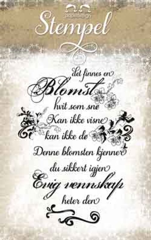 Papirdesign - Stempel - PD13811 - Evig vennskap