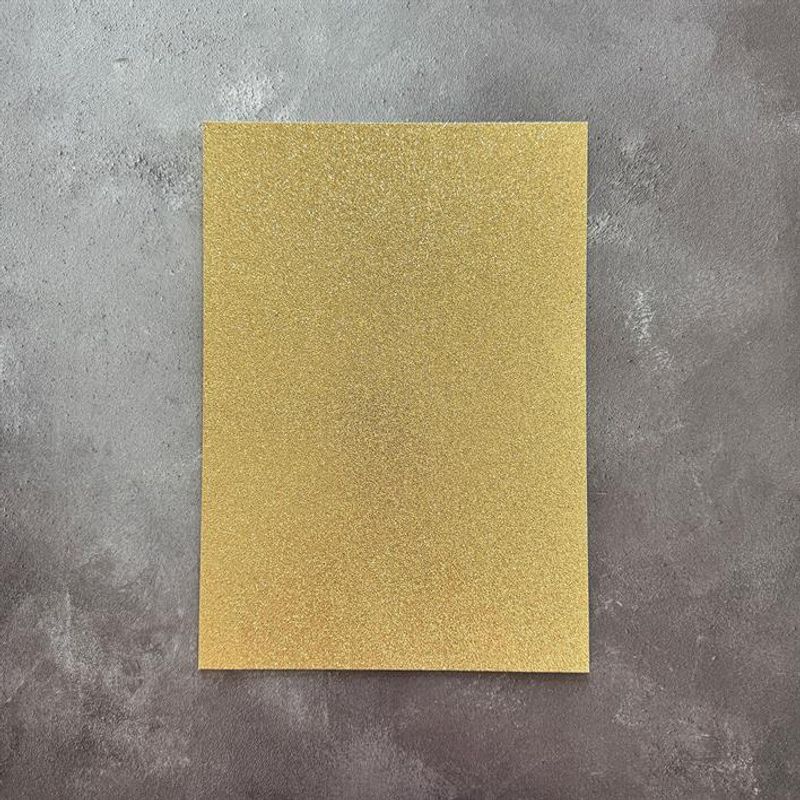 Paper Favourites - A4 - Glitter Cardstock - 212 - Pale Gold - 5pk