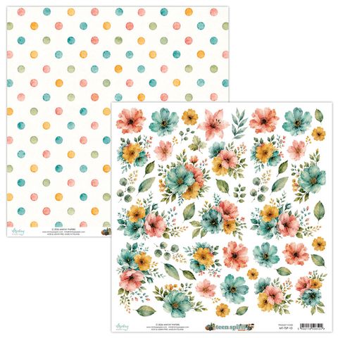 Hovedbilde Mintay - TSP - 12x12 - Teen spirit - 10 - Die-Cut Sheet - Flora