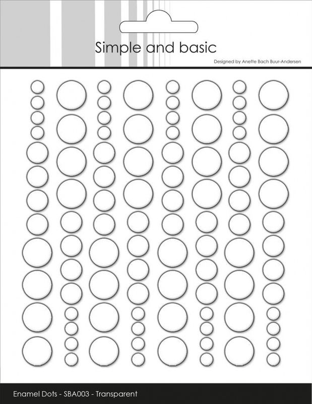 Simple and Basic - SBA003 - Enamel Dots - Clear Water (Transpare