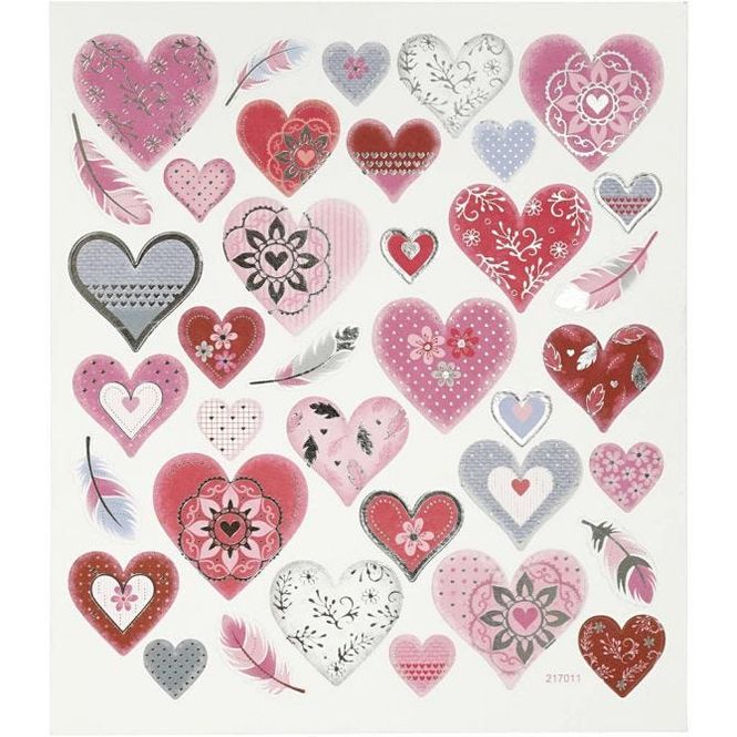 Hovedbilde Creotime - Stickers - 27191 - Hjerter