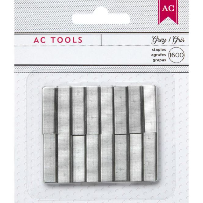 Hovedbilde American Crafts - 366945 - Mini Stapler Refill Staples - Gray