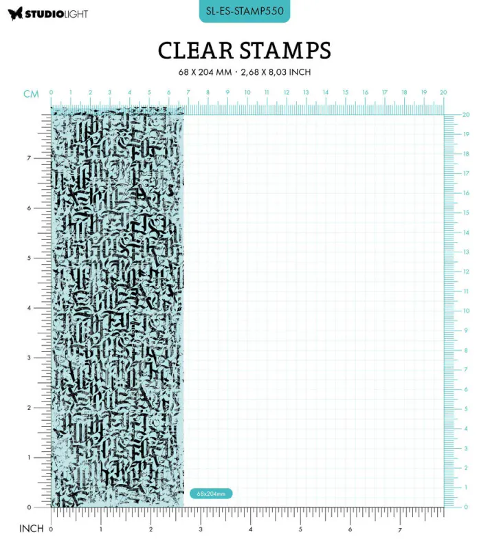  Studio Light - 550 - Essentials Clear Stamps - Gothic Script