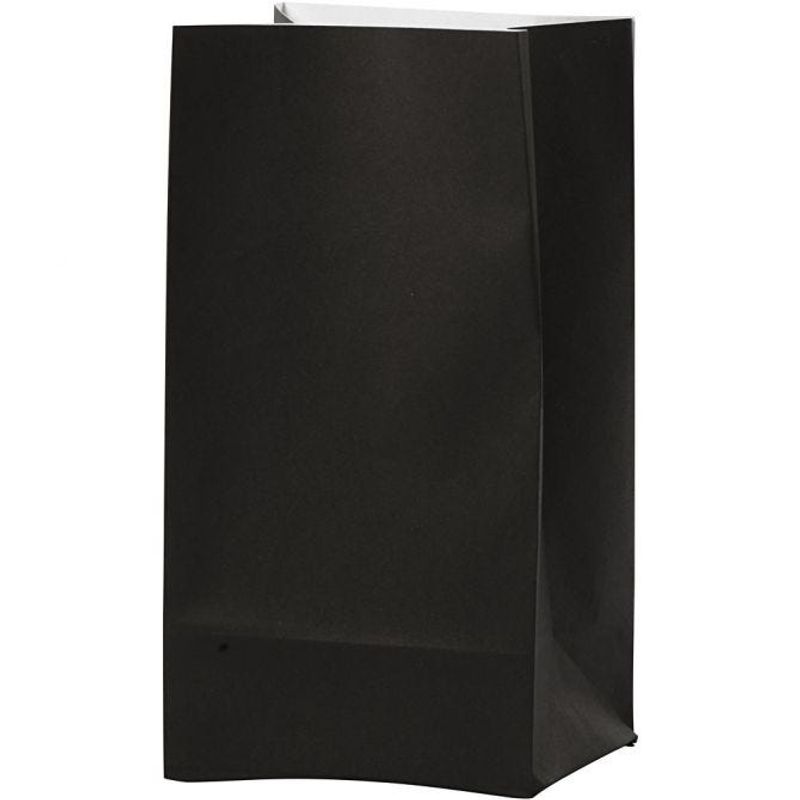 Vivi Gade - Papirpose - 6 x 9 cm h:17 cm - Svart - 10 pk