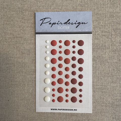 Hovedbilde Papirdesign - PD 1645 - Dotter matt - Rød