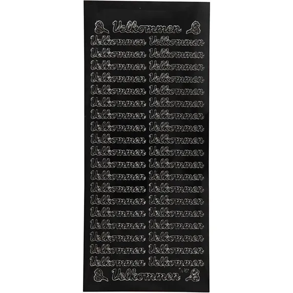 Creotime - Outline stickers - 170260 - Velkommen - Svart