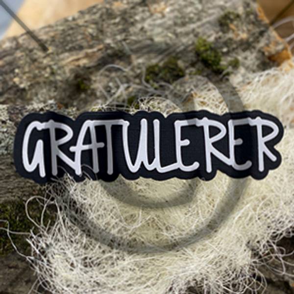 Papirdesign Dies PD2100648 - Gratulerer 22