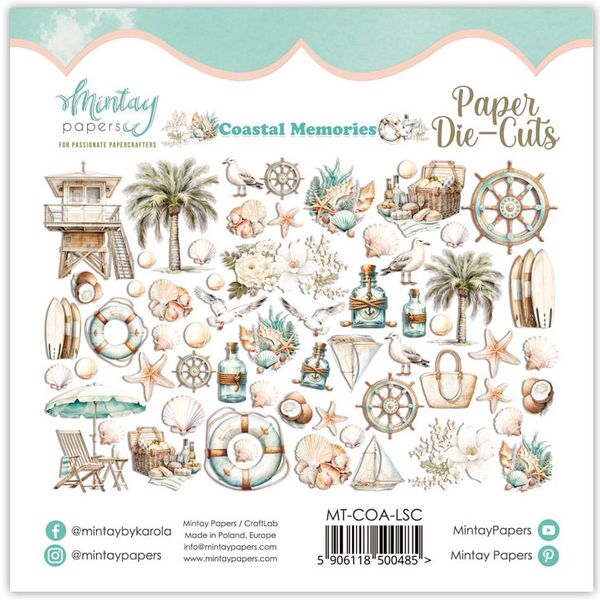 Mintay - COA - Coastal Memories - Paper Die-Cuts - 60 pcs