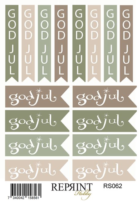 Hovedbilde Reprint -  Paper Stickers - 11x16 cm - RS062 - Cozy Christmas