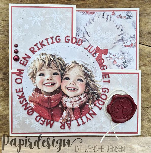 Papirdesign - 12x12 - PD 1551 - Julekveld - Juleby