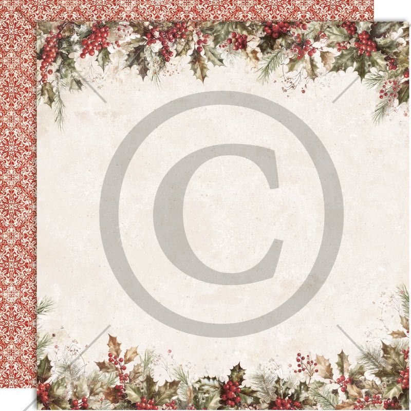Papirdesign - 12x12 - PD 1547 - Julekveld - Julekvad
