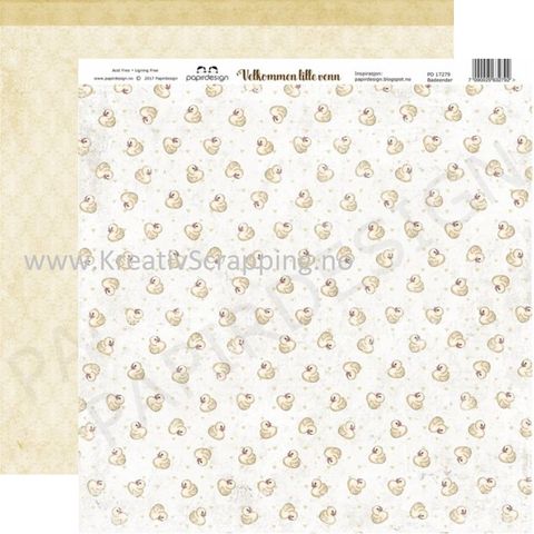 Hovedbilde Papirdesign PD17279 - Velkommen lille venn - Badeender