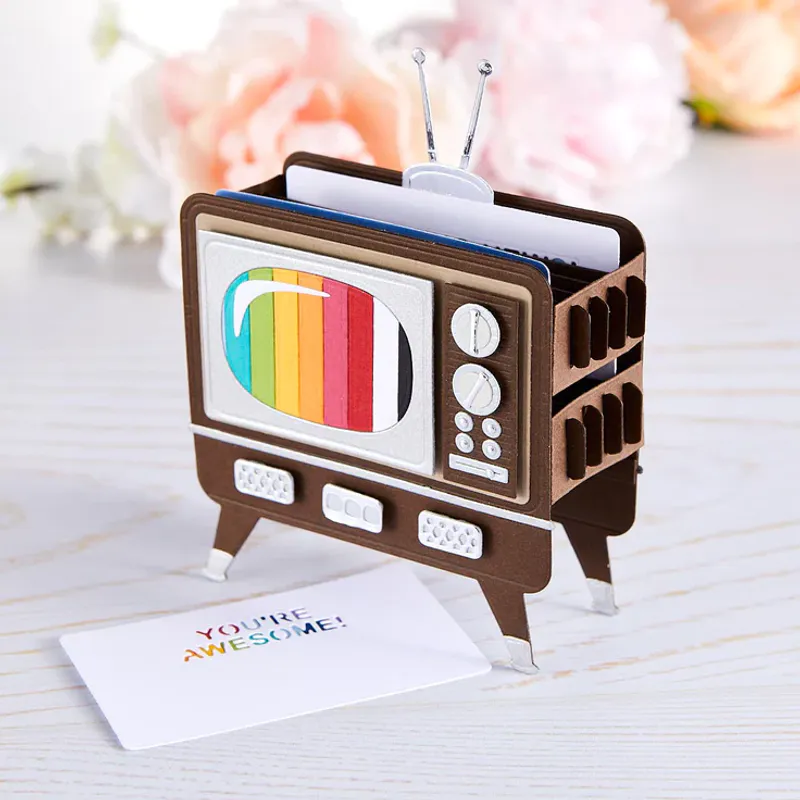 Spellbinders - S5-517 - Dies -  3D Vignette Retro Television